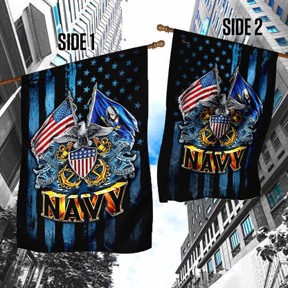 US Navy Veteran Flag, United States Navy American Flag, US Navy Garden Flag, US Veteran Flag, Veteran Day Gift