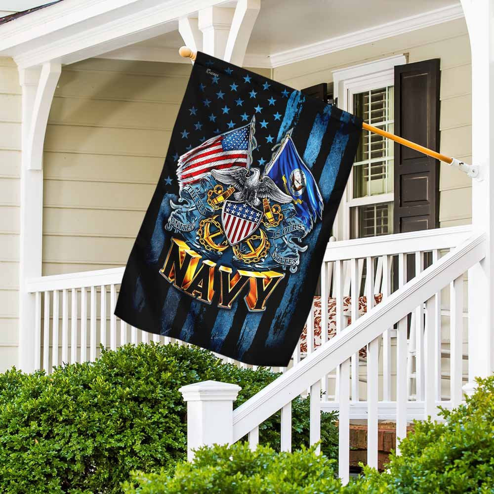 US Navy Veteran Flag, United States Navy American Flag, US Navy Garden Flag, US Veteran Flag, Veteran Day Gift