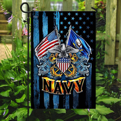 US Navy Veteran Flag, United States Navy American Flag, US Navy Garden Flag, US Veteran Flag, Veteran Day Gift