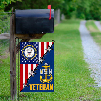 US Navy Veteran Flag, United States Navy Veteran Flag, US Navy Garden Flag, US Veteran Flag, Veteran Day Gift