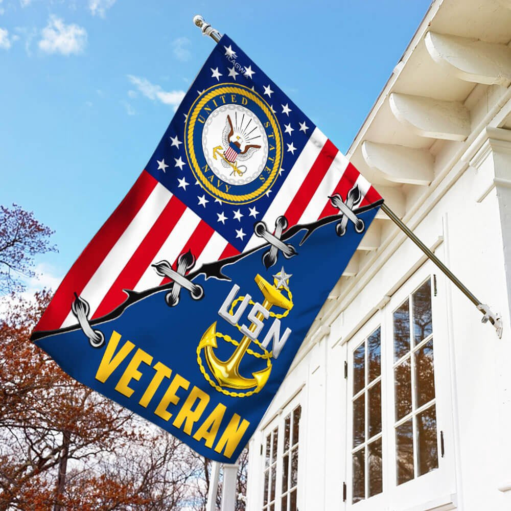 US Navy Veteran Flag, United States Navy Veteran Flag, US Navy Garden Flag, US Veteran Flag, Veteran Day Gift