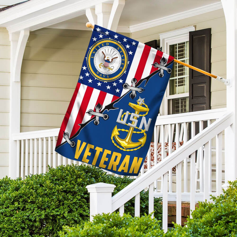 US Navy Veteran Flag, United States Navy Veteran Flag, US Navy Garden Flag, US Veteran Flag, Veteran Day Gift