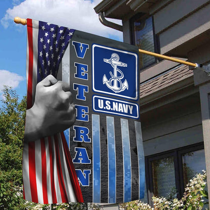 US Navy Veteran Flag, Us Navy 1 Garden Flag, Gift For Veterans Day, US Navy Garden Flag, US Veteran Flag, Veteran Day Gift