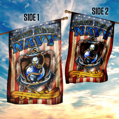 US Navy Veteran Flag, Us Navy Flag, US Navy Garden Flag, US Veteran Flag, Veteran Day Gift