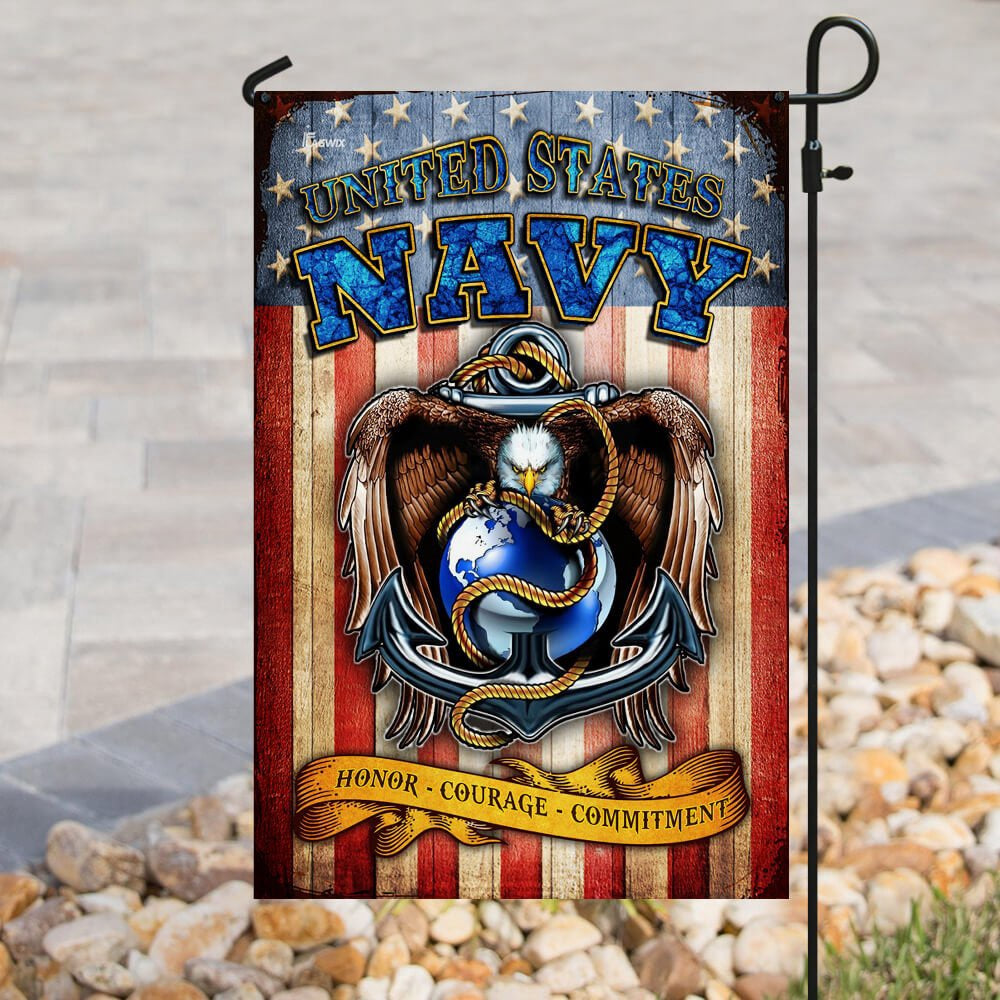 US Navy Veteran Flag, Us Navy Flag, US Navy Garden Flag, US Veteran Flag, Veteran Day Gift