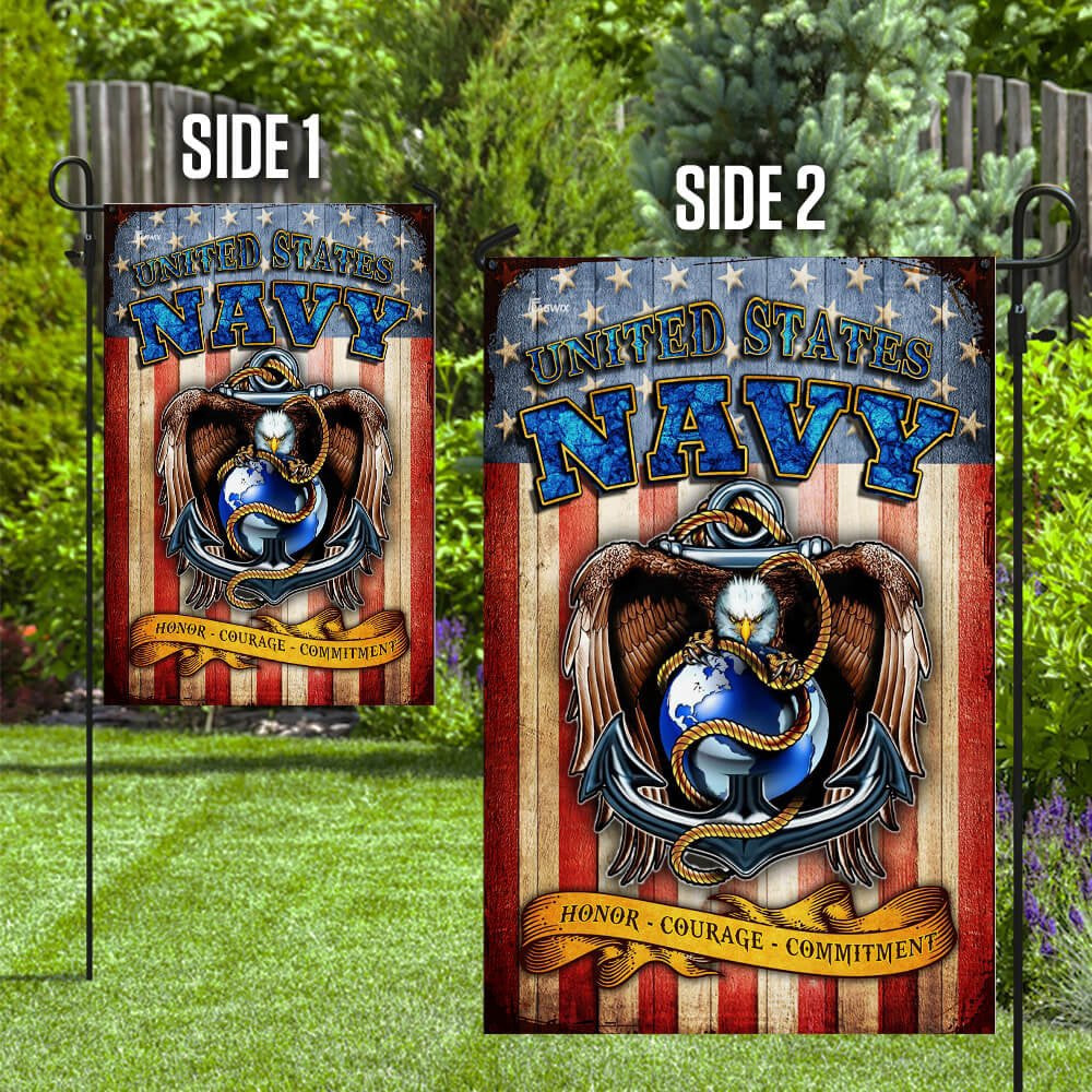 US Navy Veteran Flag, Us Navy Flag, US Navy Garden Flag, US Veteran Flag, Veteran Day Gift