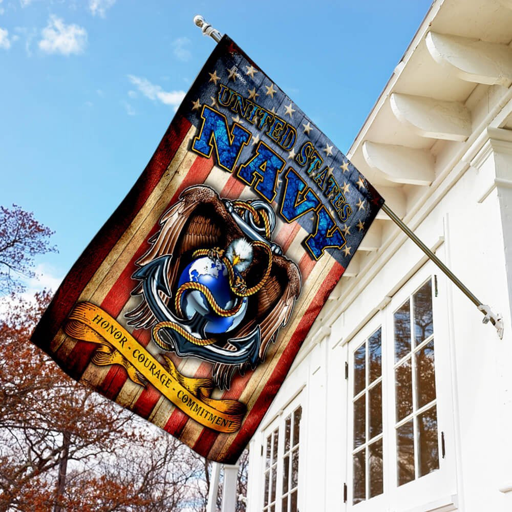 US Navy Veteran Flag, Us Navy Flag, US Navy Garden Flag, US Veteran Flag, Veteran Day Gift