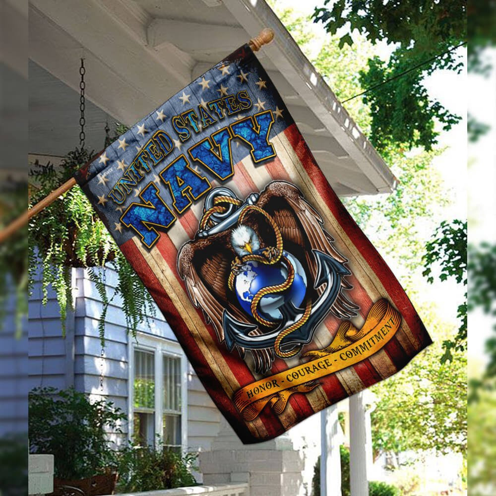 US Navy Veteran Flag, Us Navy Flag, US Navy Garden Flag, US Veteran Flag, Veteran Day Gift