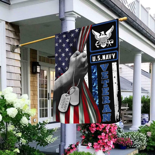 US Navy Veteran Flag, Us Navy Flags, US Navy Garden Flag, US Veteran Flag, Veteran Day Gift