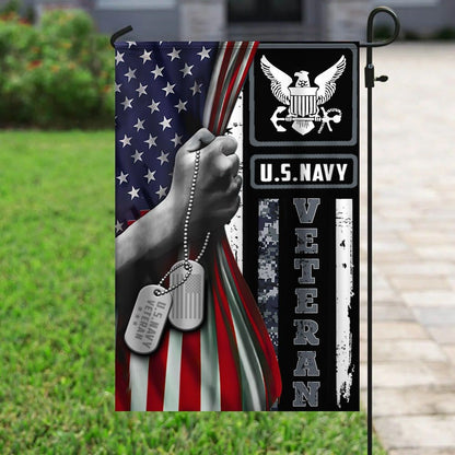 US Navy Veteran Flag, Us Navy Flags, US Navy Garden Flag, US Veteran Flag, Veteran Day Gift
