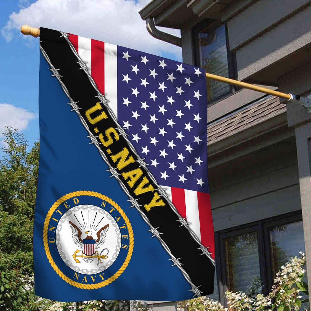 US Navy Veteran Flag, Us Navy Garden Flag, Gift For Veterans Day, US Navy Garden Flag, US Veteran Flag, Veteran Day Gift