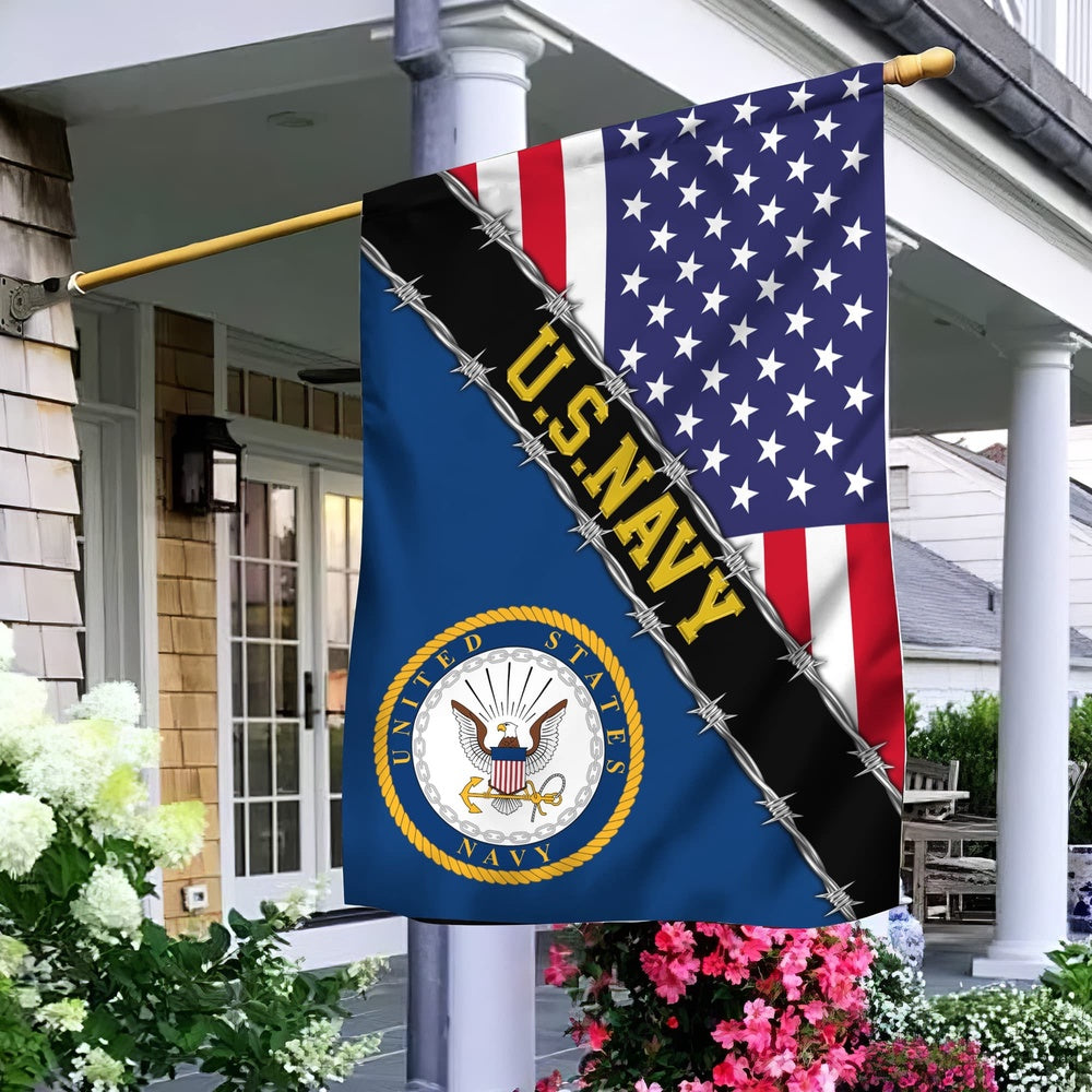 US Navy Veteran Flag, Us Navy Garden Flag, Gift For Veterans Day, US Navy Garden Flag, US Veteran Flag, Veteran Day Gift