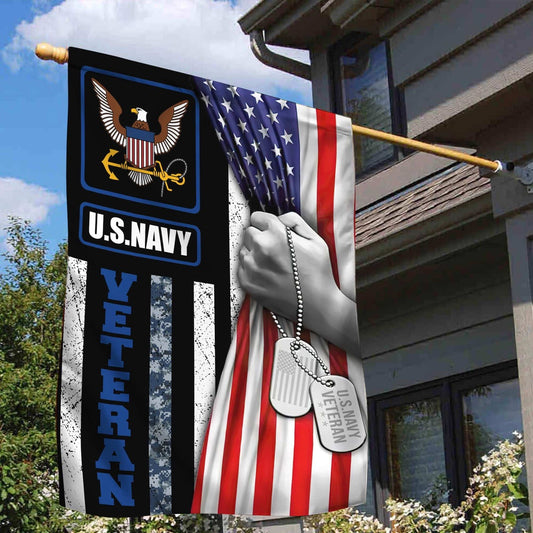 US Navy Veteran Flag, Us Navy Veteran 1 Garden Flag, US Navy Garden Flag, US Veteran Flag, Veteran Day Gift