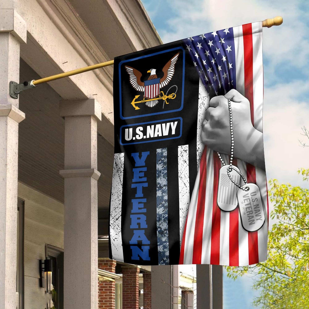 US Navy Veteran Flag, Us Navy Veteran 1 Garden Flag, US Navy Garden Flag, US Veteran Flag, Veteran Day Gift