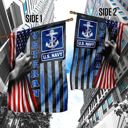US Navy Veteran Flag, Us Navy Veteran Flag, US Navy Garden Flag, US Veteran Flag, Veteran Day Gift