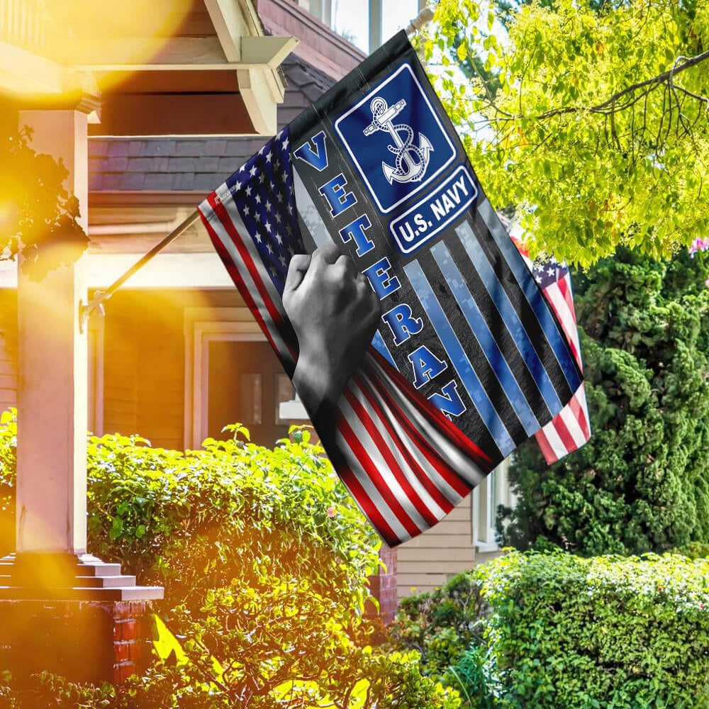 US Navy Veteran Flag, Us Navy Veteran Flag, US Navy Garden Flag, US Veteran Flag, Veteran Day Gift