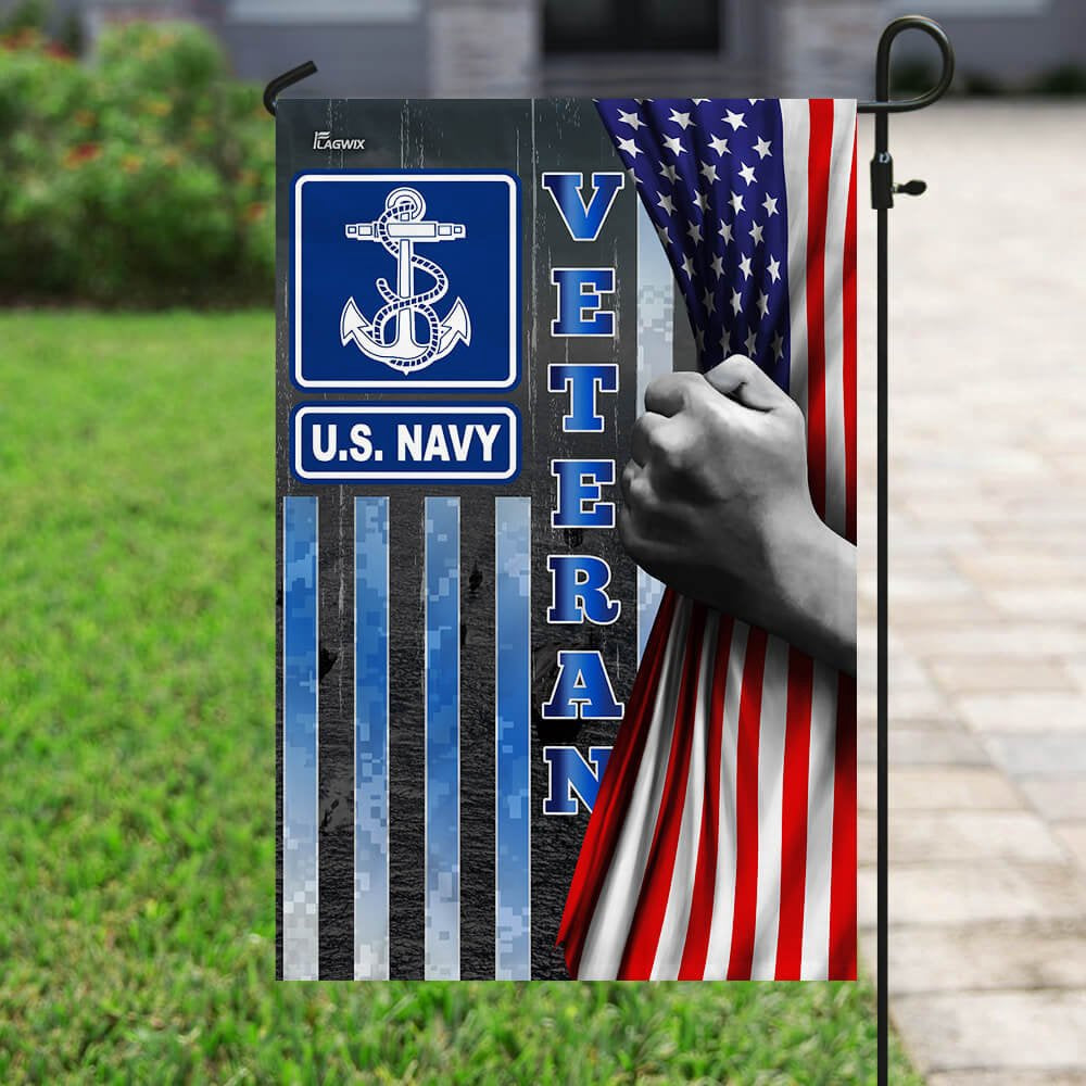US Navy Veteran Flag, Us Navy Veteran Flag, US Navy Garden Flag, US Veteran Flag, Veteran Day Gift