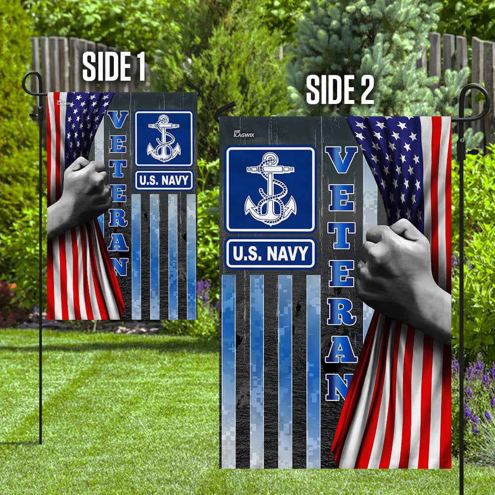 US Navy Veteran Flag, Us Navy Veteran Flag, US Navy Garden Flag, US Veteran Flag, Veteran Day Gift