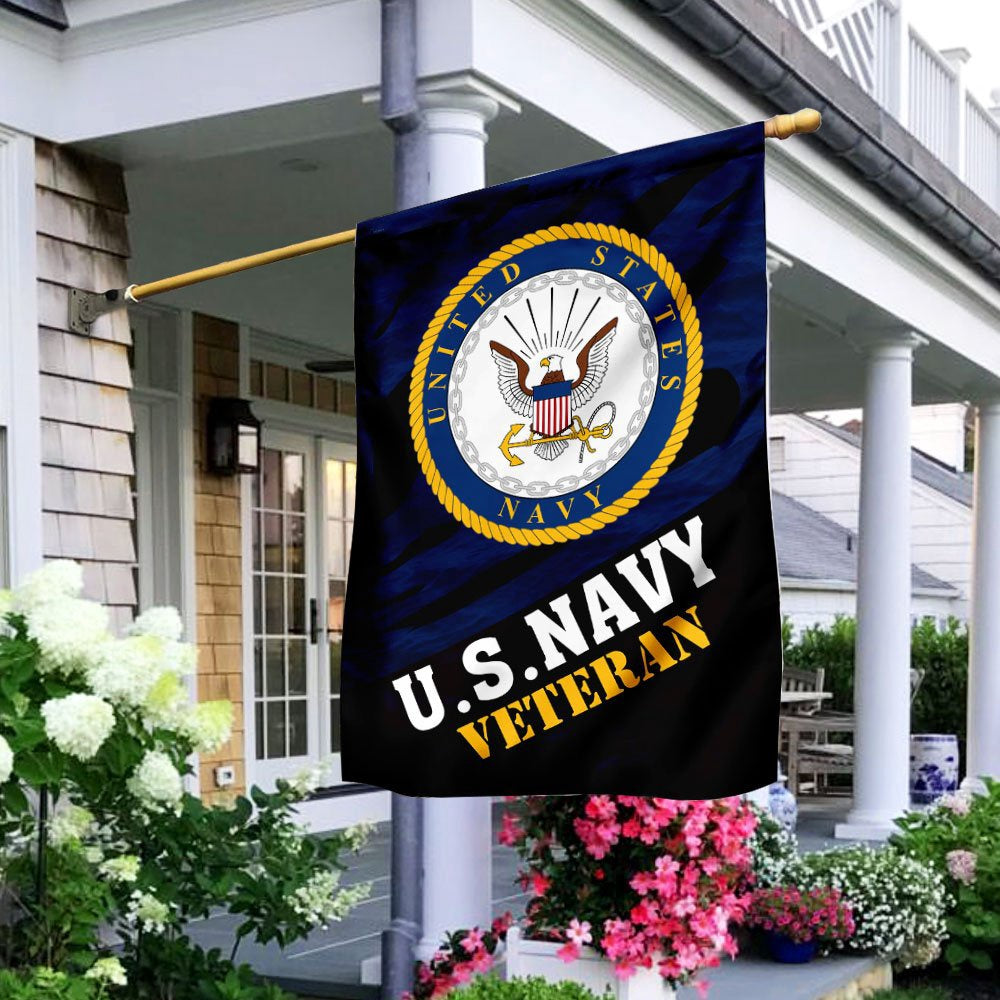 US Navy Veteran Flag, Usnavy Veteran Flag, US Navy Garden Flag, US Veteran Flag, Veteran Day Gift