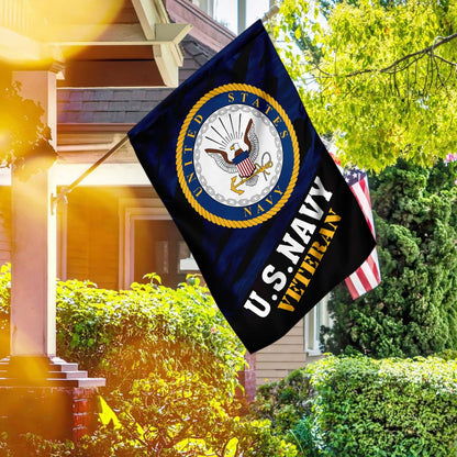 US Navy Veteran Flag, Usnavy Veteran Flag, US Navy Garden Flag, US Veteran Flag, Veteran Day Gift