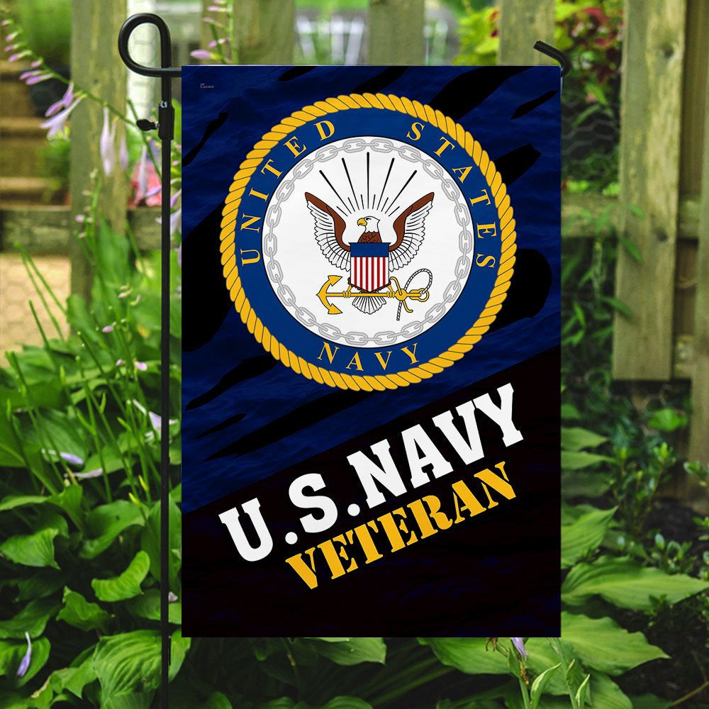 US Navy Veteran Flag, Usnavy Veteran Flag, US Navy Garden Flag, US Veteran Flag, Veteran Day Gift