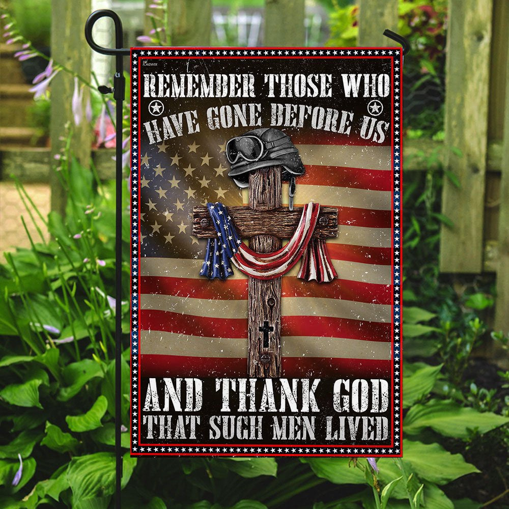 US Veteran Flag, American Veteran Flag  Veteran - Remember Those Who Have Gone Before Us, Veteran Garden Flags