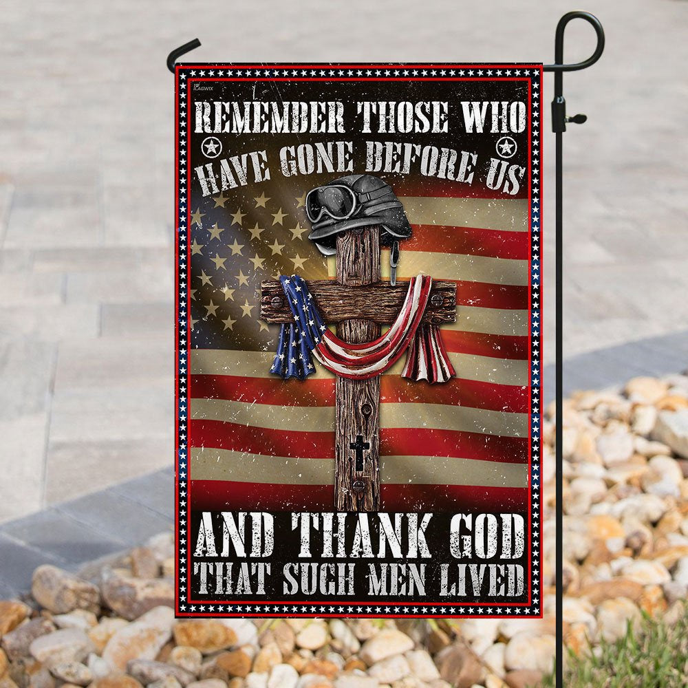 US Veteran Flag, American Veteran Flag  Veteran - Remember Those Who Have Gone Before Us, Veteran Garden Flags