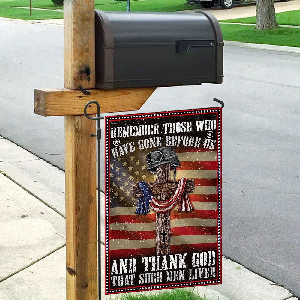 US Veteran Flag, American Veteran Flag  Veteran - Remember Those Who Have Gone Before Us, Veteran Garden Flags