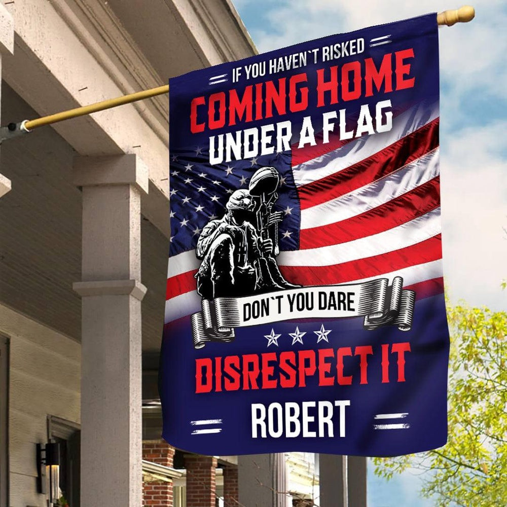 US Veteran Flag, Coming Home Under Flag Flag, Veteran Garden Flags
