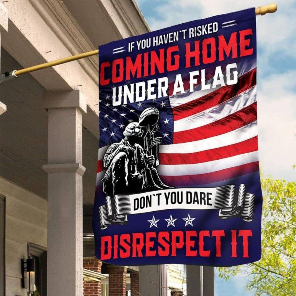 US Veteran Flag, Coming Home Under Flag Flag, Veteran Garden Flags