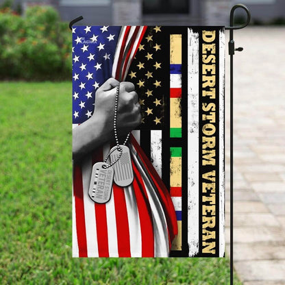 US Veteran Flag, Desert Storm Veteran America Flag, Veteran Garden Flags