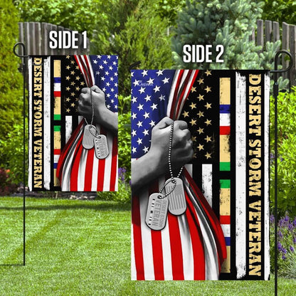 US Veteran Flag, Desert Storm Veteran Flag American Flag, Veteran Garden Flags