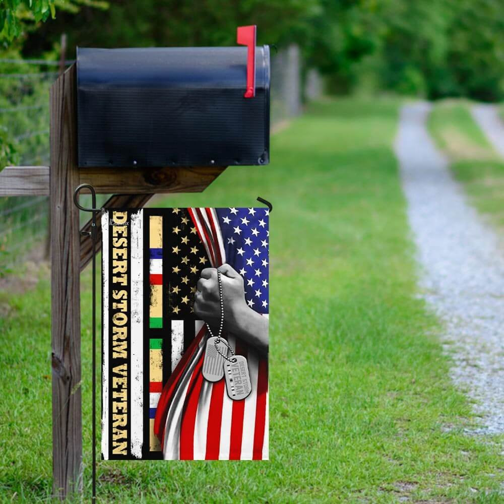 US Veteran Flag, Desert Storm Veteran Flag American Flag, Veteran Garden Flags