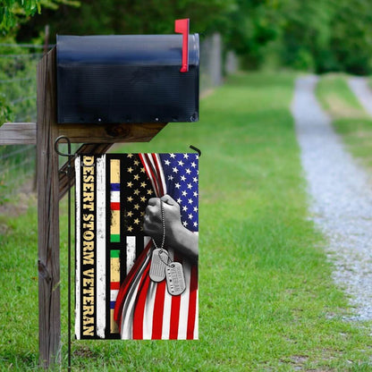 US Veteran Flag, Desert Storm Veteran Flag American Flag, Veteran Garden Flags