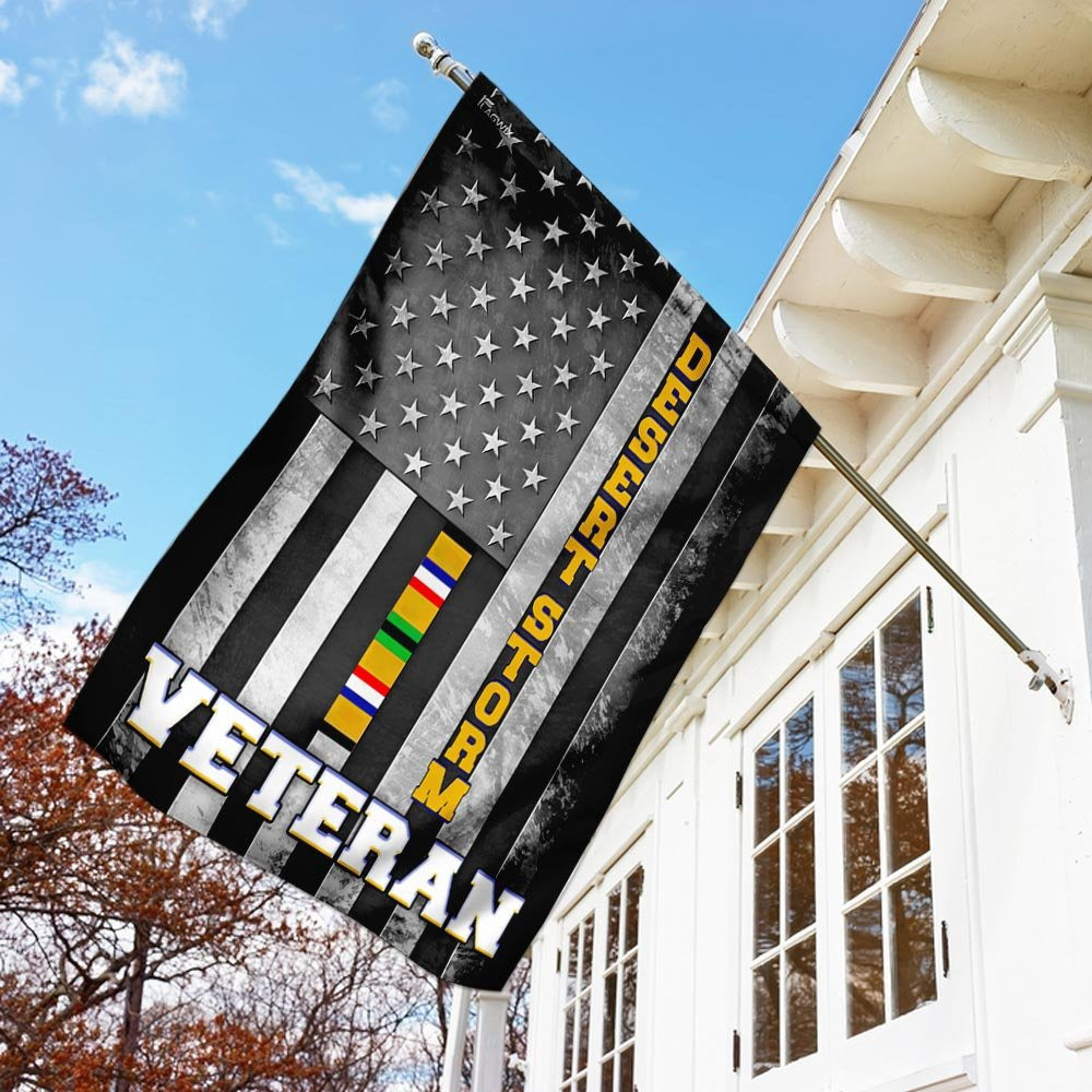 US Veteran Flag, Desert Storm Veteran Flag, Veteran Garden Flags