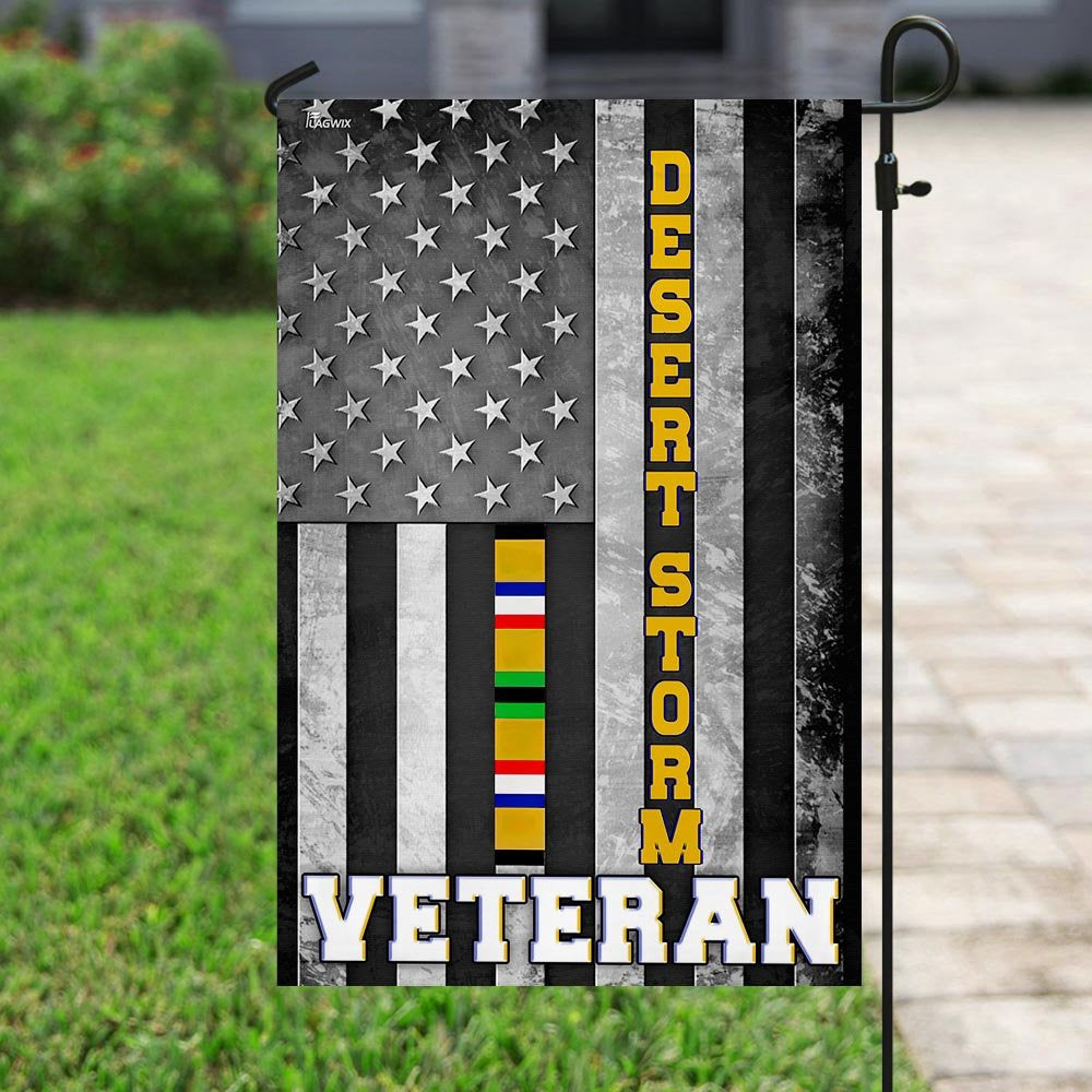 US Veteran Flag, Desert Storm Veteran Flag, Veteran Garden Flags