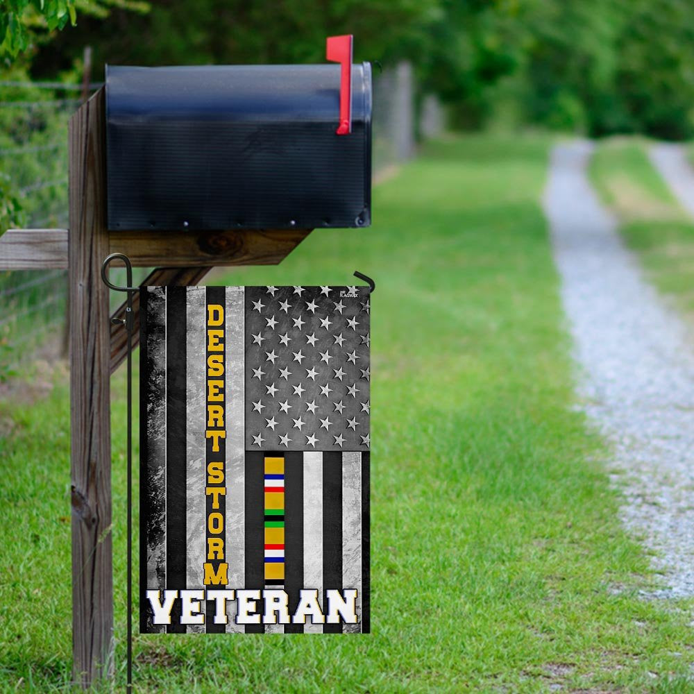 US Veteran Flag, Desert Storm Veteran Flag, Veteran Garden Flags