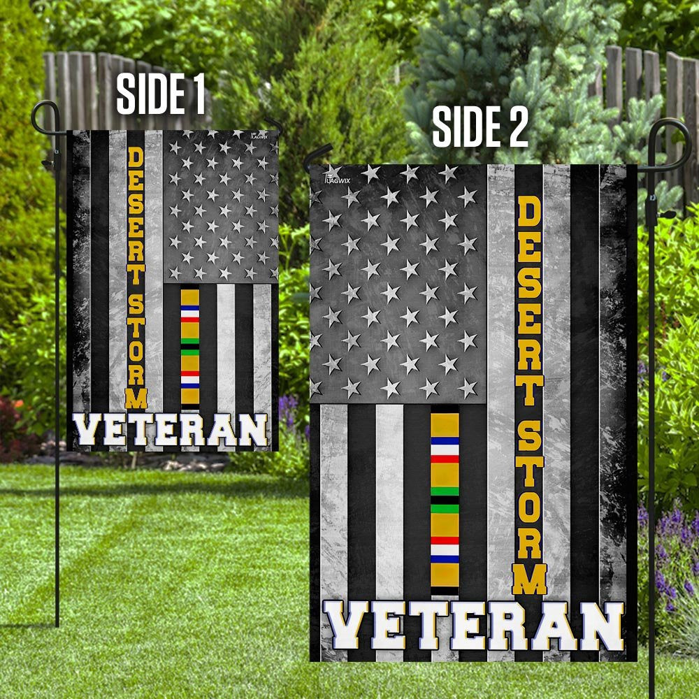 US Veteran Flag, Desert Storm Veteran Flag, Veteran Garden Flags