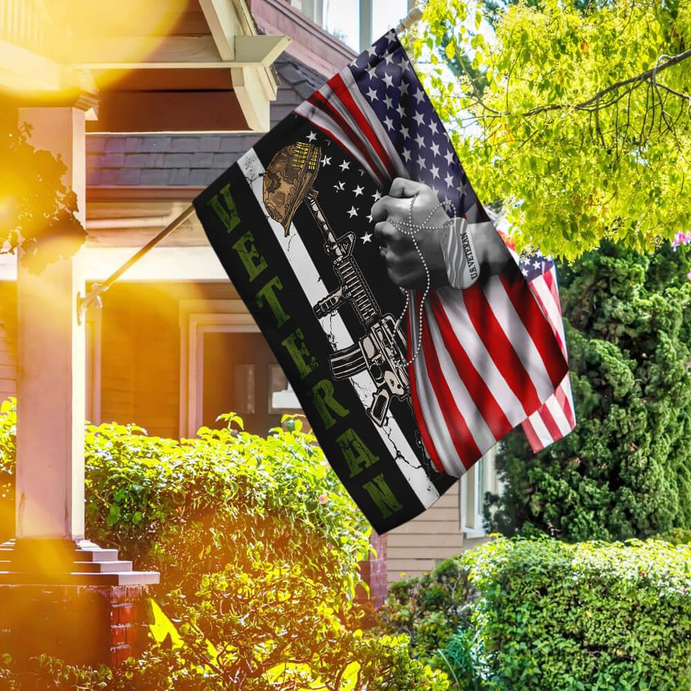 US Veteran Flag, Forever The Title Us Veteran Flag, Veteran Garden Flags