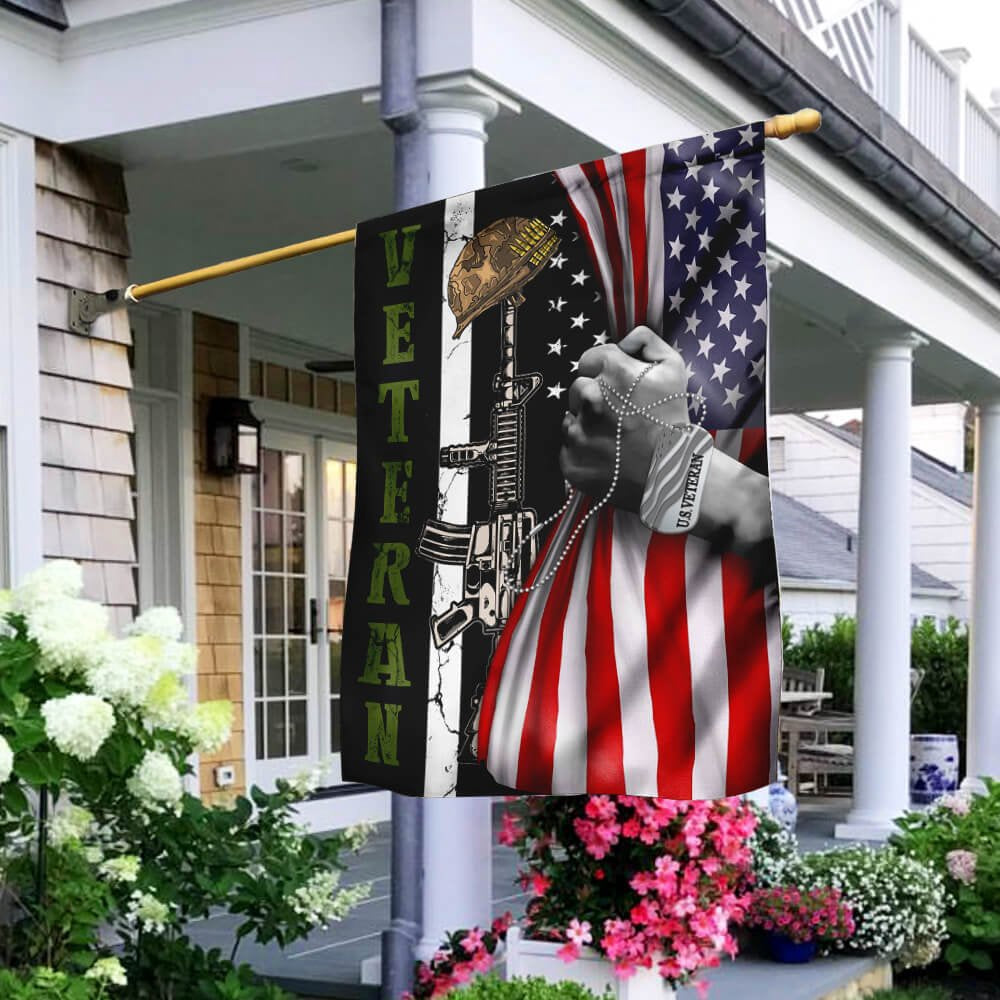 US Veteran Flag, Forever The Title Us Veteran Flag, Veteran Garden Flags