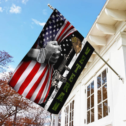 US Veteran Flag, Forever The Title Us Veteran Flag, Veteran Garden Flags