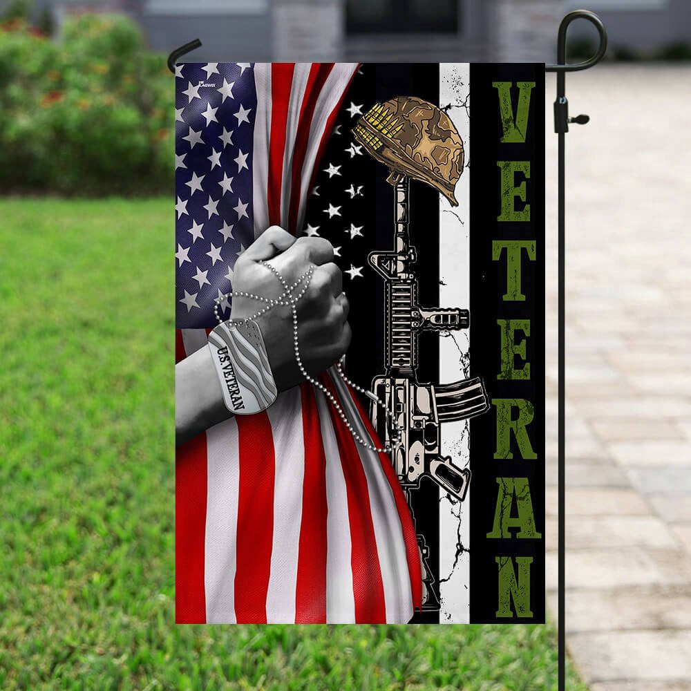 US Veteran Flag, Forever The Title Us Veteran Flag, Veteran Garden Flags