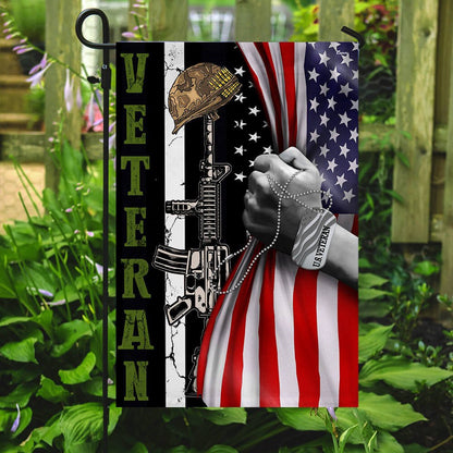 US Veteran Flag, Forever The Title Us Veteran Flag, Veteran Garden Flags