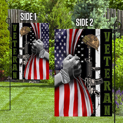 US Veteran Flag, Forever The Title Us Veteran Flag, Veteran Garden Flags