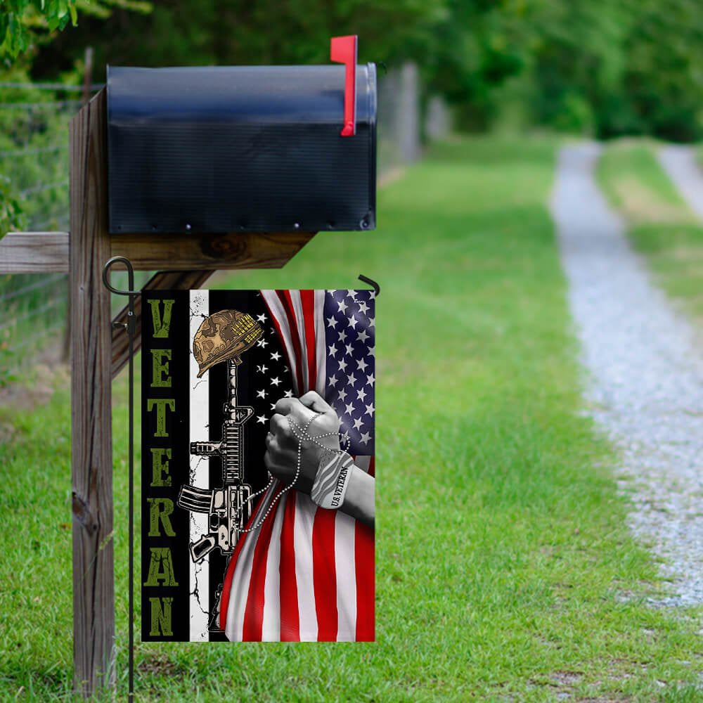 US Veteran Flag, Forever The Title Us Veteran Flag, Veteran Garden Flags