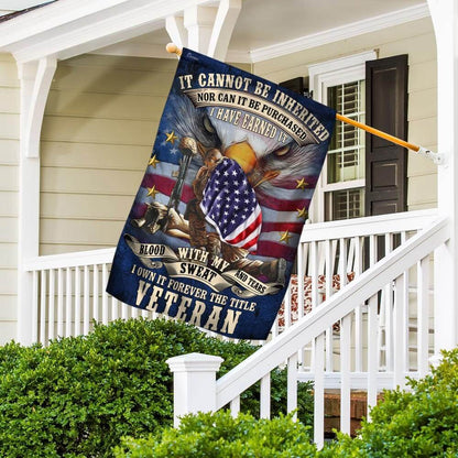 US Veteran Flag, Forever The Title Veteran American Flag, Veteran Garden Flags