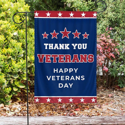 US Veteran Flag, Happy Veterans Day Flag, Veteran Garden Flags