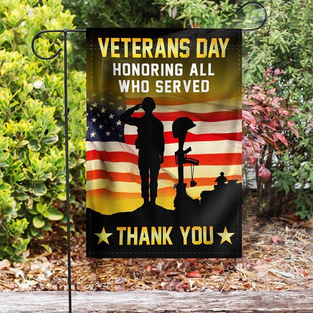 US Veteran Flag, Honoring All Who Served Flag, Veteran Garden Flags