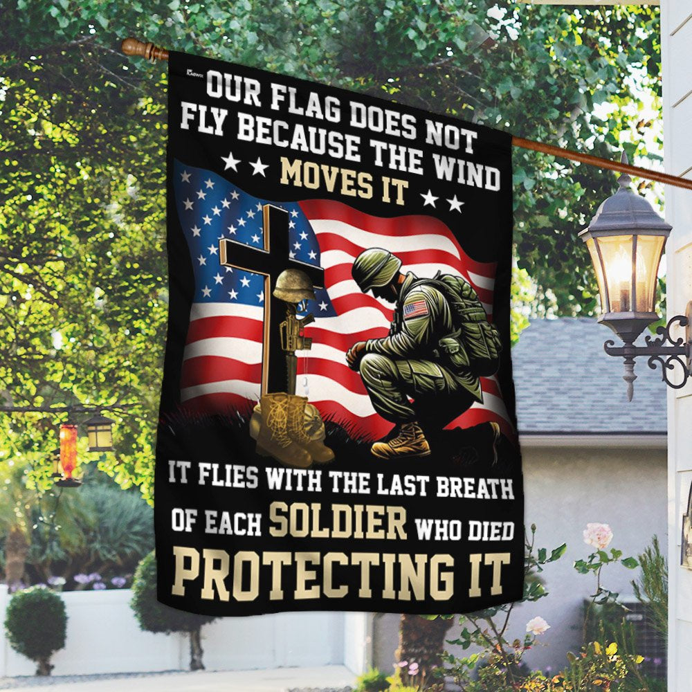 US Veteran Flag, Memorial Day Flag Honor Fallen Soldiers Veterans Our Flag Does Not Fly Because Flag, Veteran Garden Flags