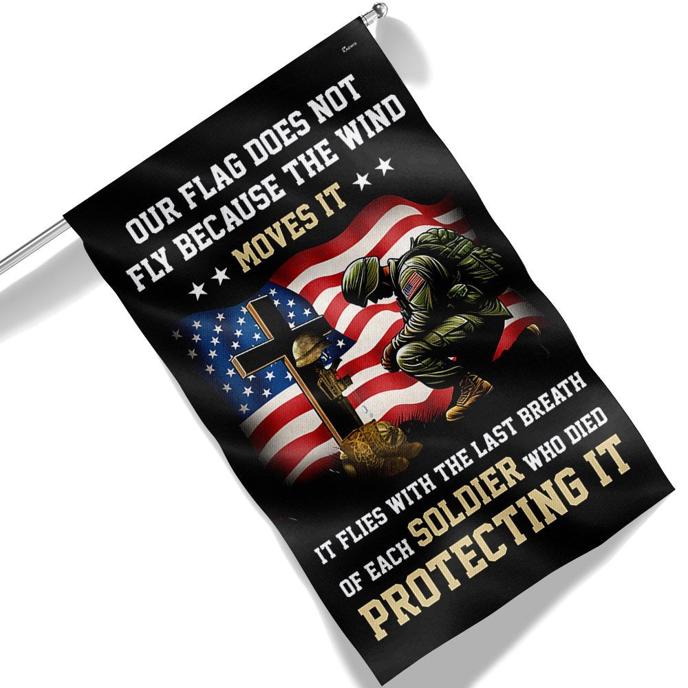 US Veteran Flag, Memorial Day Flag Honor Fallen Soldiers Veterans Our Flag Does Not Fly Because Flag, Veteran Garden Flags